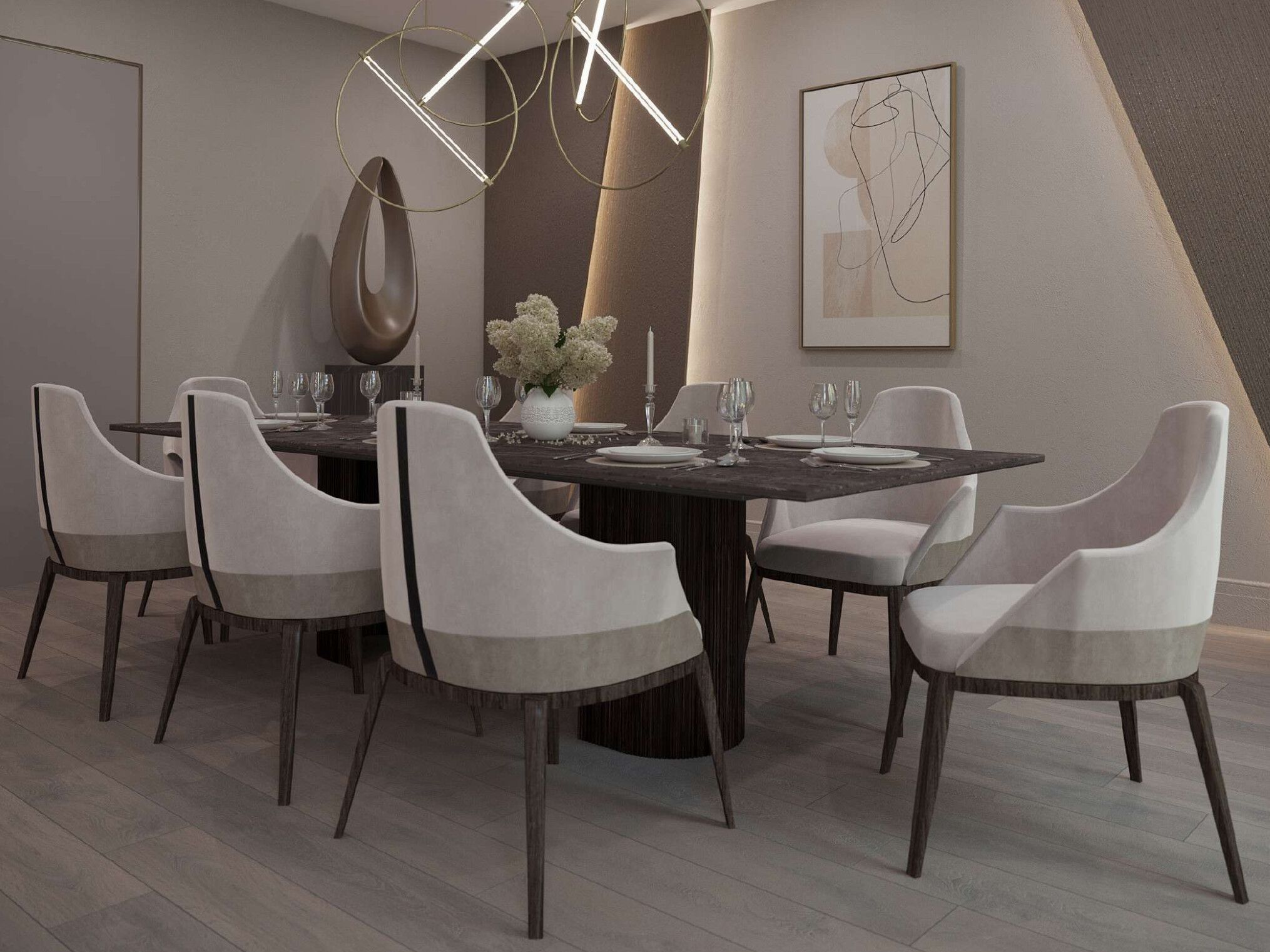 Мягкий тканевый стул с подлокотниками EUPHORIA STORM ARCH-00035586 - Вид №1