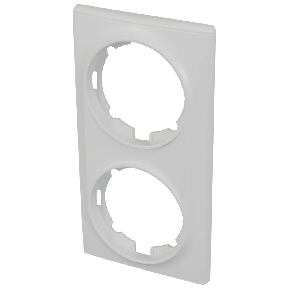 82126977 Рамка для розеток и выключателей Onekey Florence 2 поста, цвет белый STLM-1106547 ONEKEYELECTRO - Вид №1