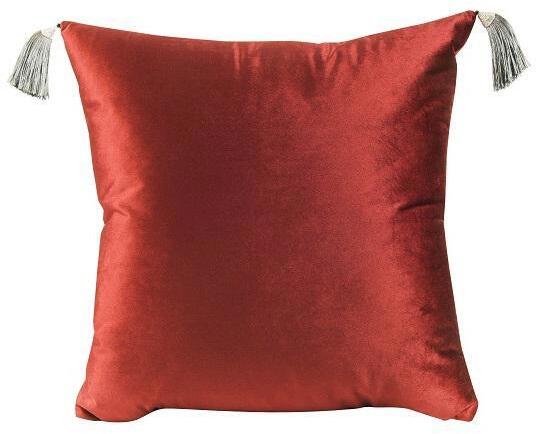 90330342 Декоративная подушка Velvet алый, 45x45 см STLM-0187381 EDELSON