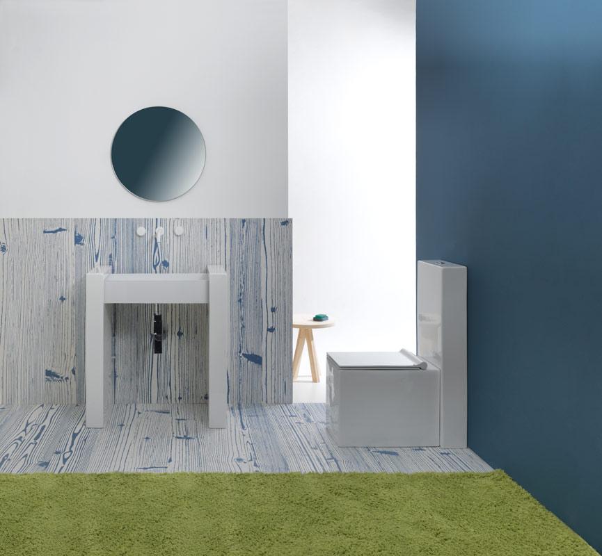 BXLACOL80BWLC0 Напольная раковина стоящая GSG CERAMIC BOX - Вид №3