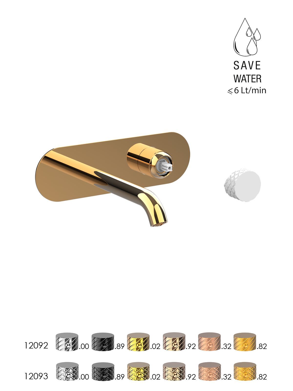 Настенный смеситель для раковины без слива Rubinetterie Frattini Pepe XLS ARCH-00133154 - Вид №8