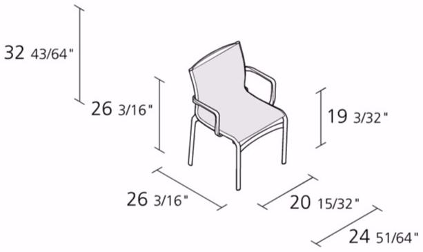Alias Стул складной с подлокотниками Frame xl sun-id-1453786 - Вид №4
