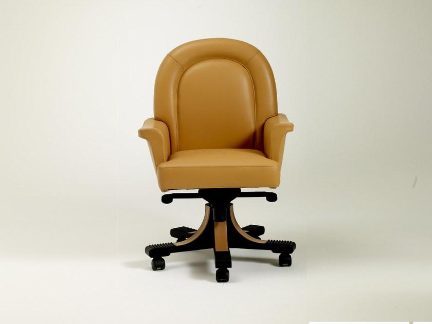 i 4 Mariani Регулируемое по высоте вращающееся кожаное кресло руководителя с подлокотниками на колесиках Summit sun-id-1488329 - Вид №2