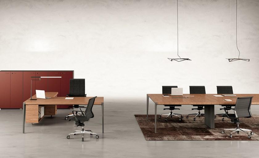 Quadrifoglio Исполнительный угловой письменный стол с ящиками X9 sun-id-1356506 - Вид №14