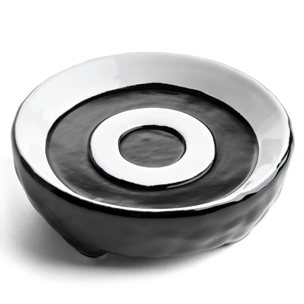 Мыльница Irony круглая цвет чёрный MOROSHKA STLM-2069936