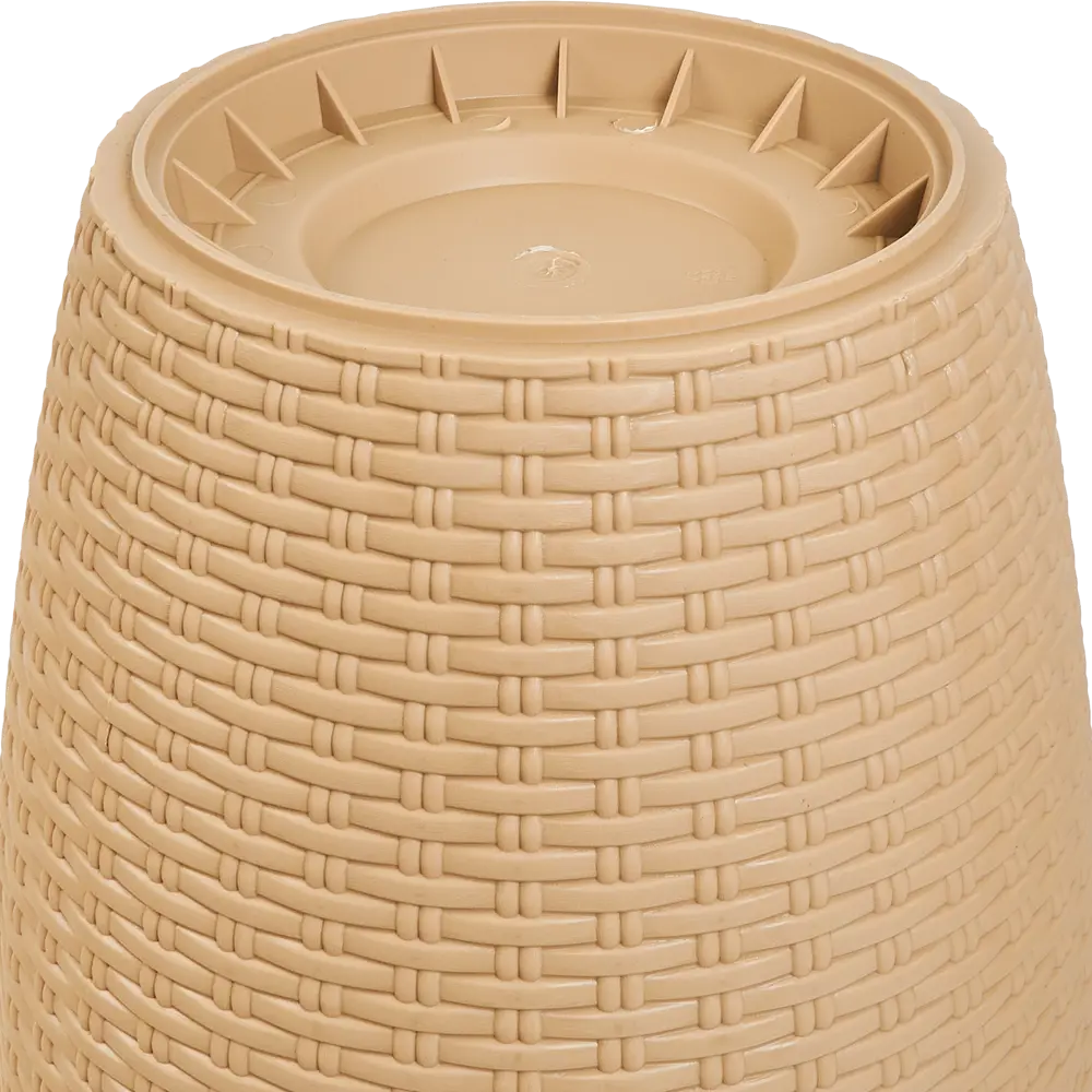 Кашпо для цветов Ingreen Rattan ø32.8 см v20 л пластик бежевый STLM-2098716 - Вид №3