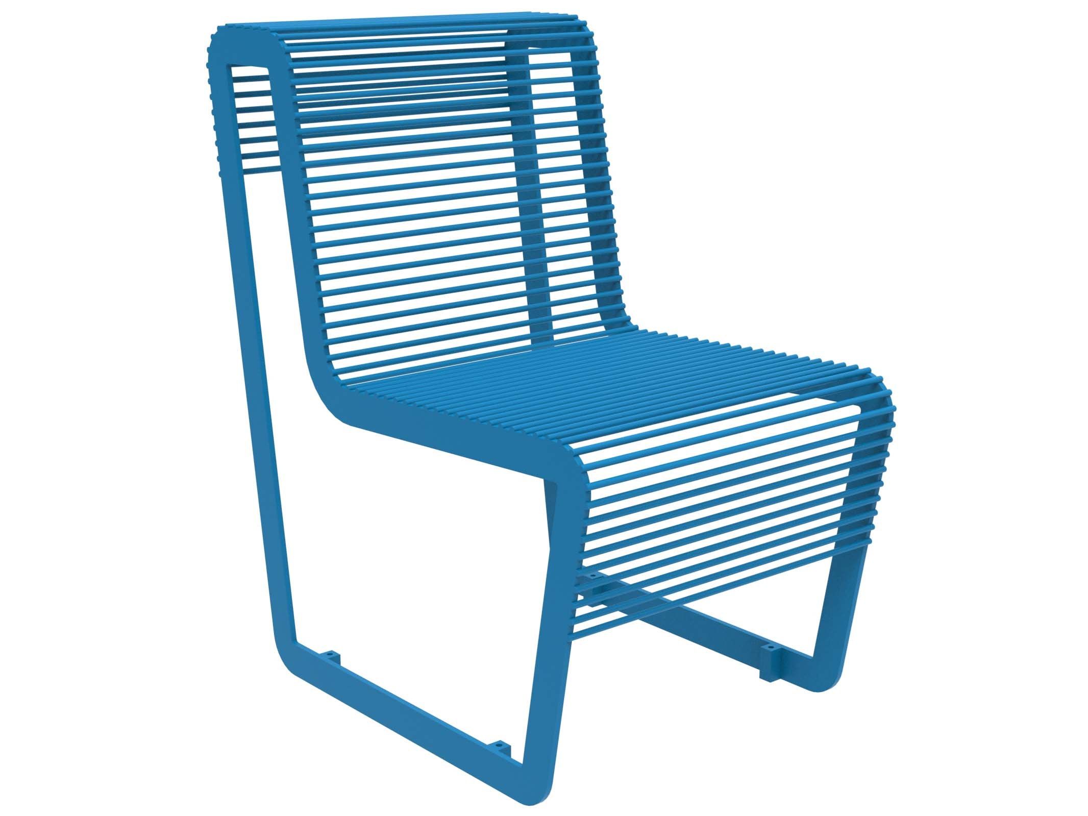 Оцинкованная стальная скамья со спинкой Lazzari Light ARCH-00005945 - Вид №16