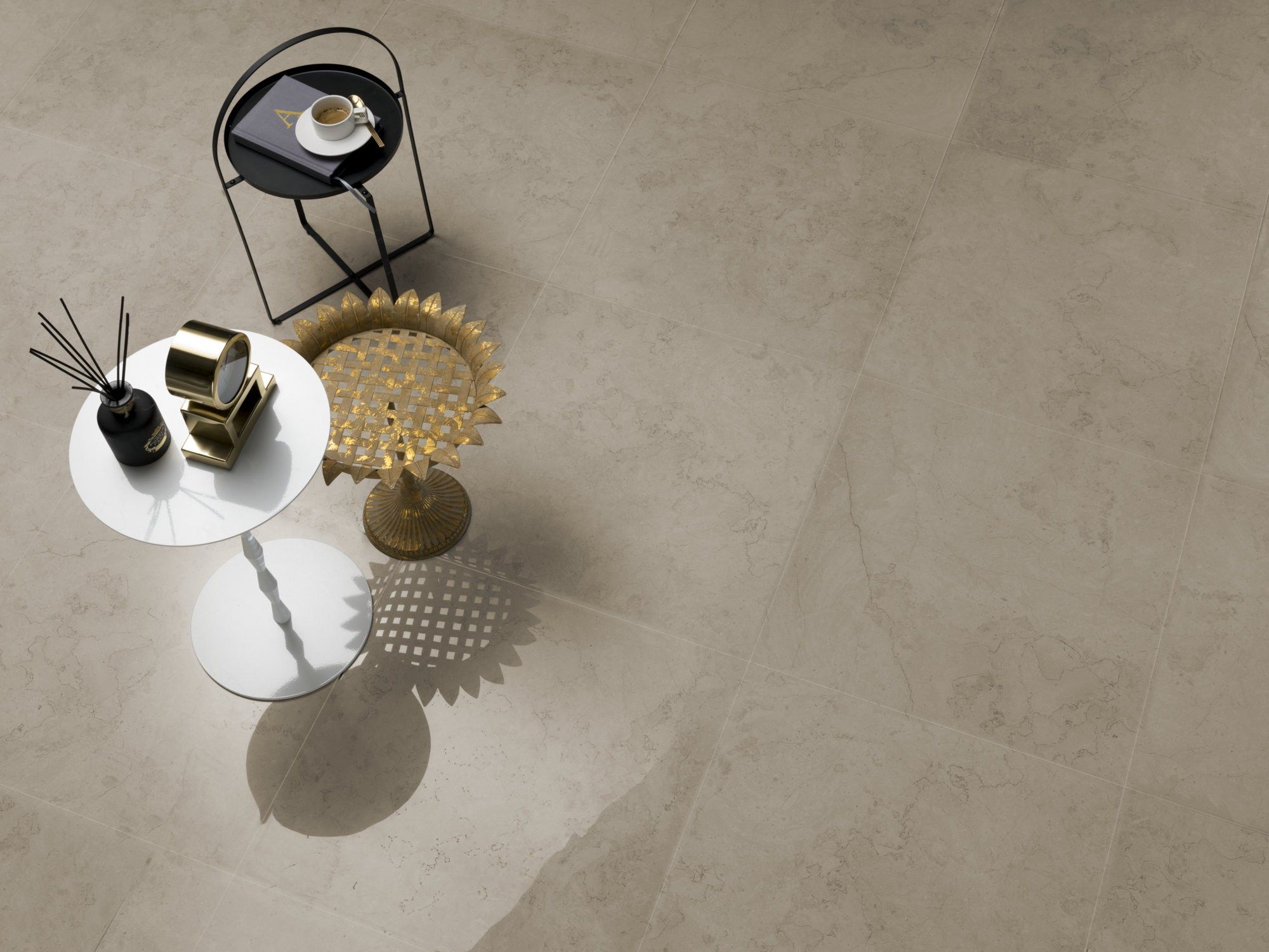 Пол из керамогранита с мраморным эффектом RECER Absolute ARCH-00043773