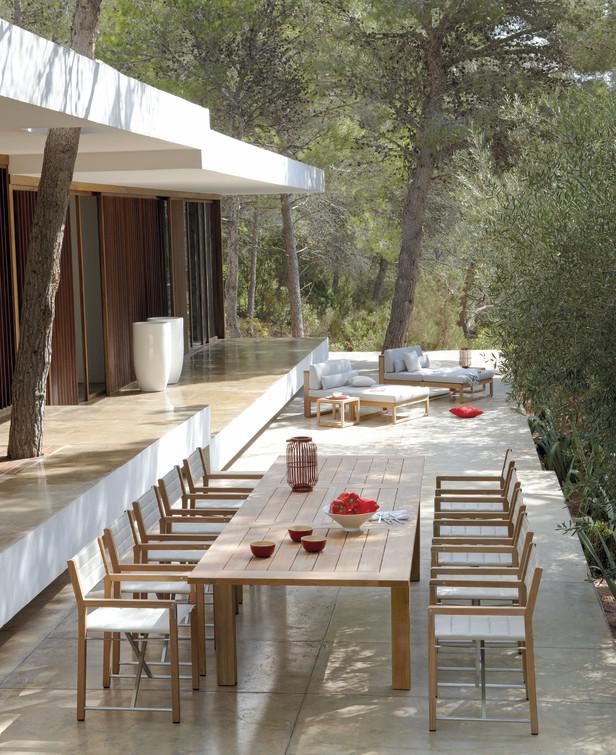 MNST1237 Обеденный стол teak 240см x 111см Manutti Milano - Вид №4