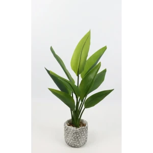 Искусственное растение Стрелиция 10x17x50 см ПВХ зеленое 89376394 STLM-2112784
