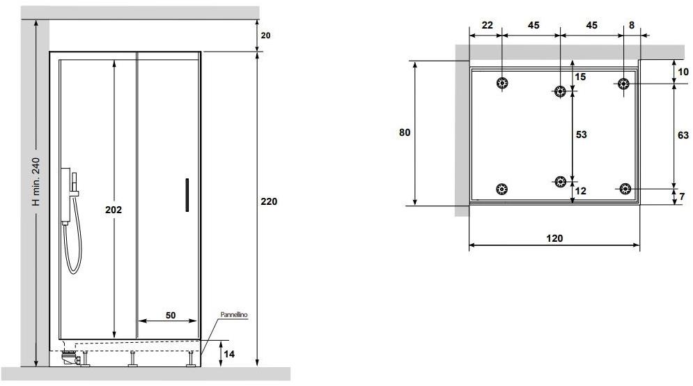 Gruppo Geromin Многофункциональная душевая кабина из хрусталя с турецкой баней Soul sun-id-1501817 - Вид №9