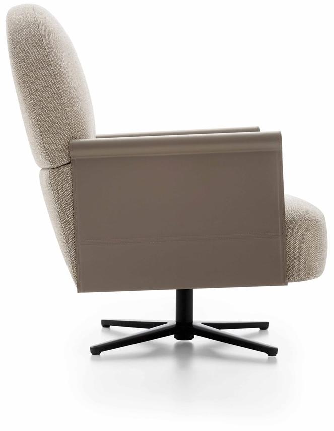 Ditre Italia Вращающееся кресло из ткани с 4 спицами и подлокотниками sun-id-1469626 - Вид №1