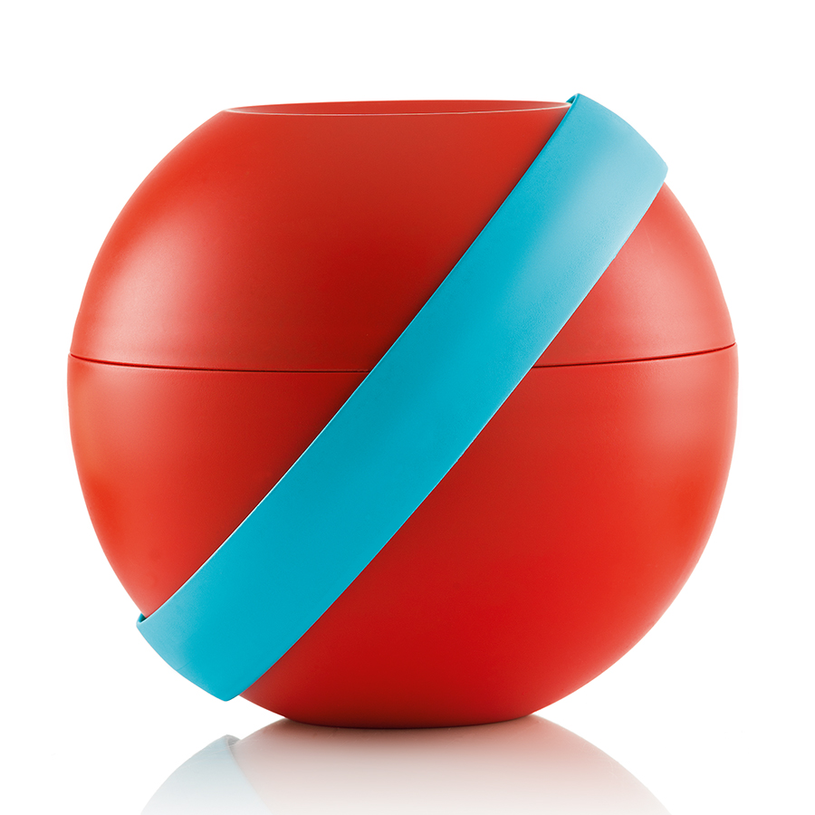 100101164 Ланч-бокс zero chilled для салатов красный Guzzini 