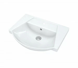 Монро, Мебельный умывальник Подвесная раковина настенная прямоугольная ROSA МОНРО белая