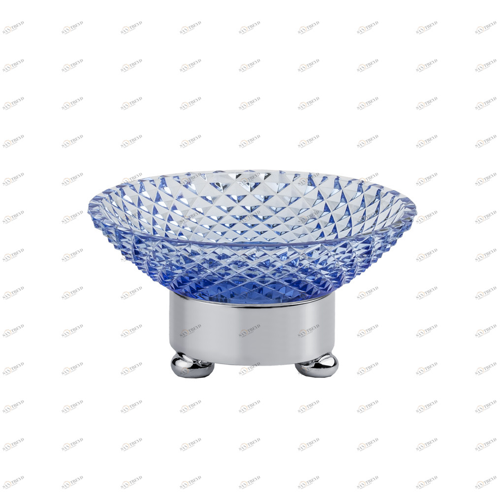 FS08P-601B FS08P-601B Мыльница круглая «РАЗМЕР ДИАМА КРИСТАЛЛ Cristal & Bronze CRISTAL TAILLE “DIAMANT” LISSE 