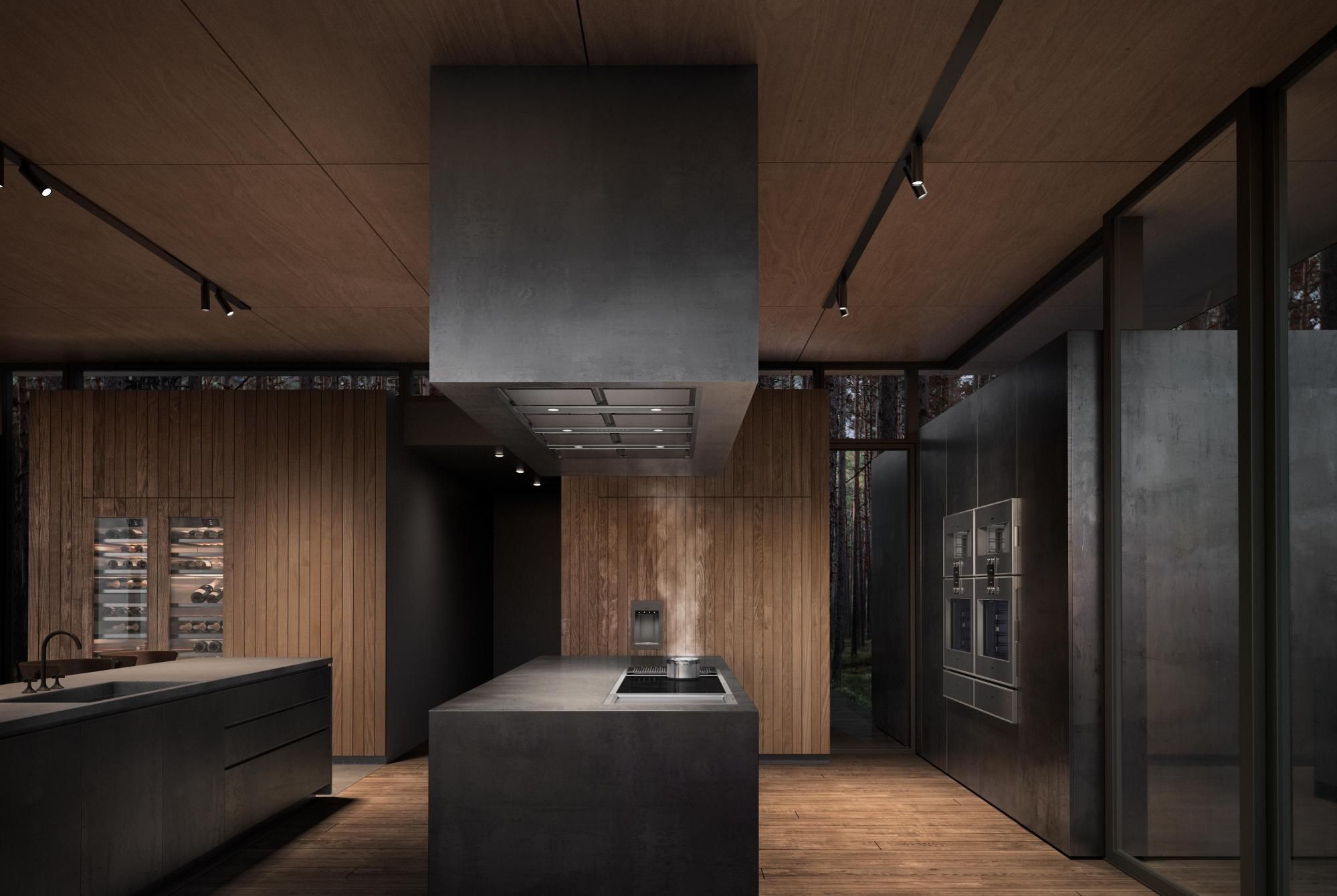 Встроенный холодильник с стеклянной дверью GAGGENAU серия 400 ARCH-00116517 - Вид №7