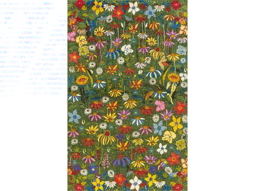 Шерстяной прямоугольный цветочный ковер Zollanvari Garden of Eden-Designer ARCH-00057498