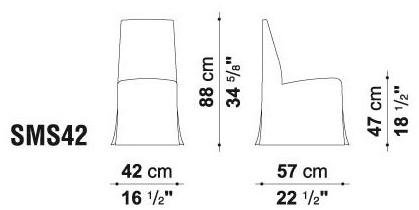 Maxalto Стул из мягкой ткани Peplo sun-id-1370644 - Вид №1