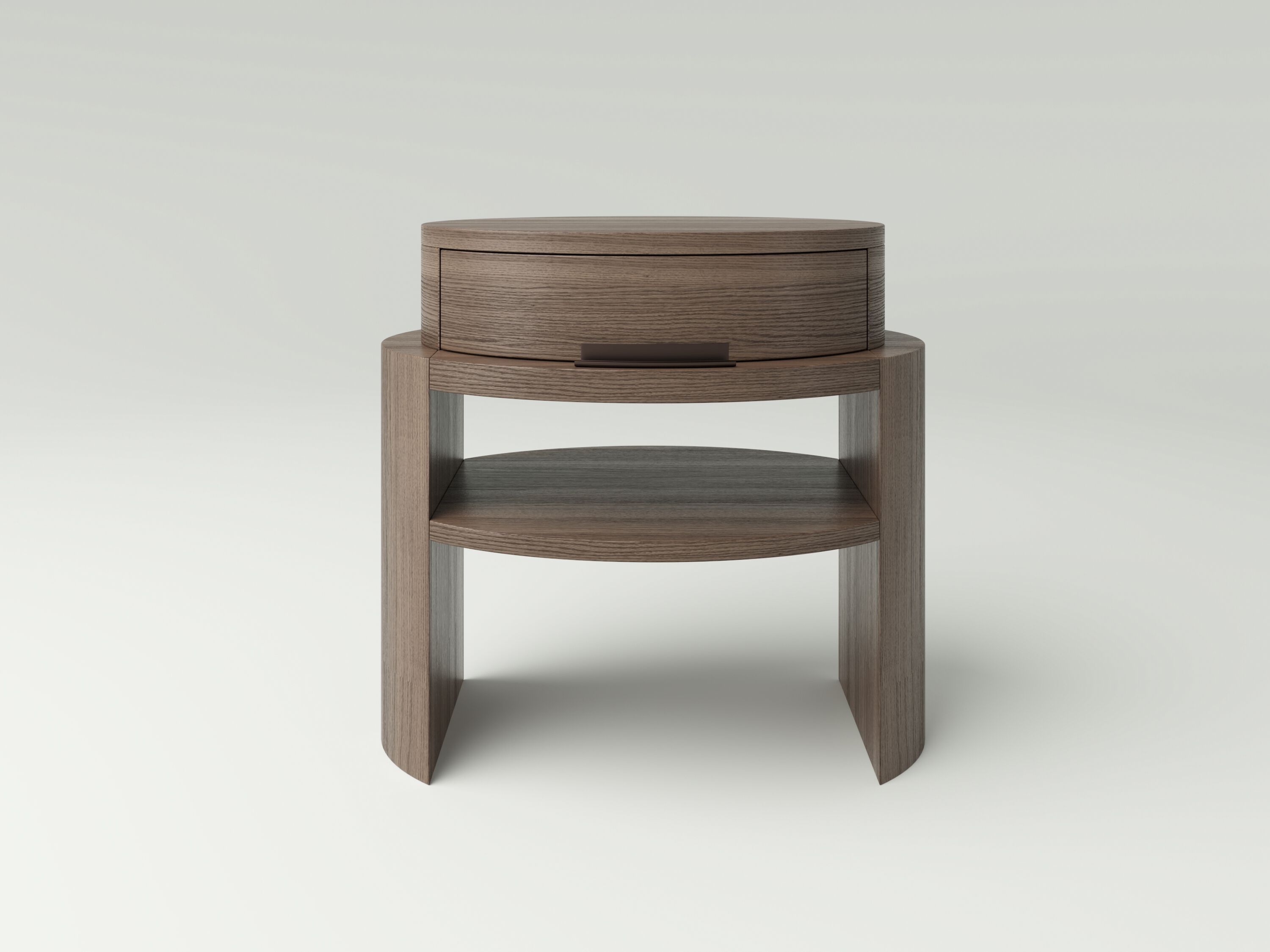 Овальная дубовая тумбочка NITZAN HOME ETHAM ARCH-00027127