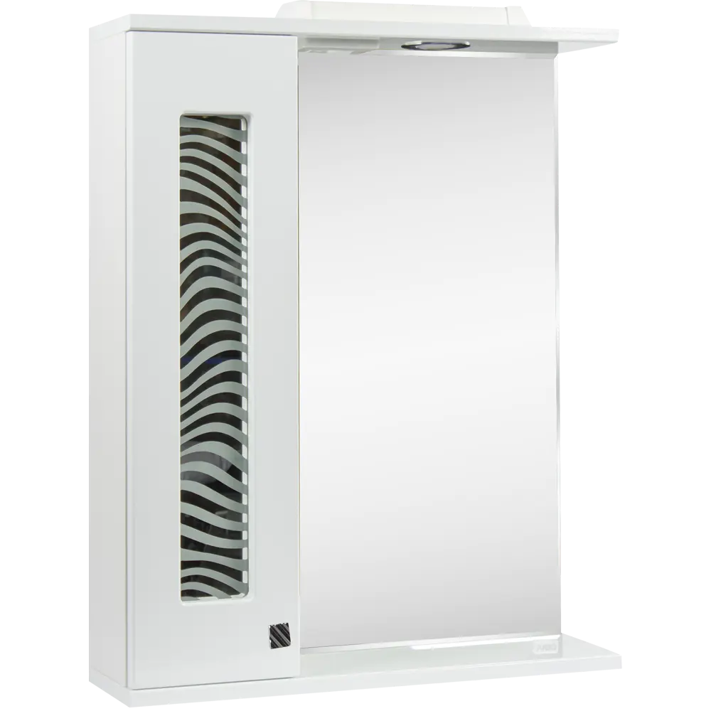 Шкаф зеркальный подвесной «Мальта» 55x70 см цвет белый VIGO STLM-2149064 - Вид №1