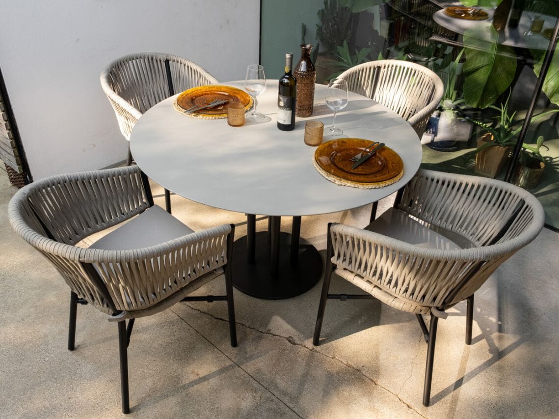 Круглый садовый стол DRIGANI плоская поверхность ARCH-00123329