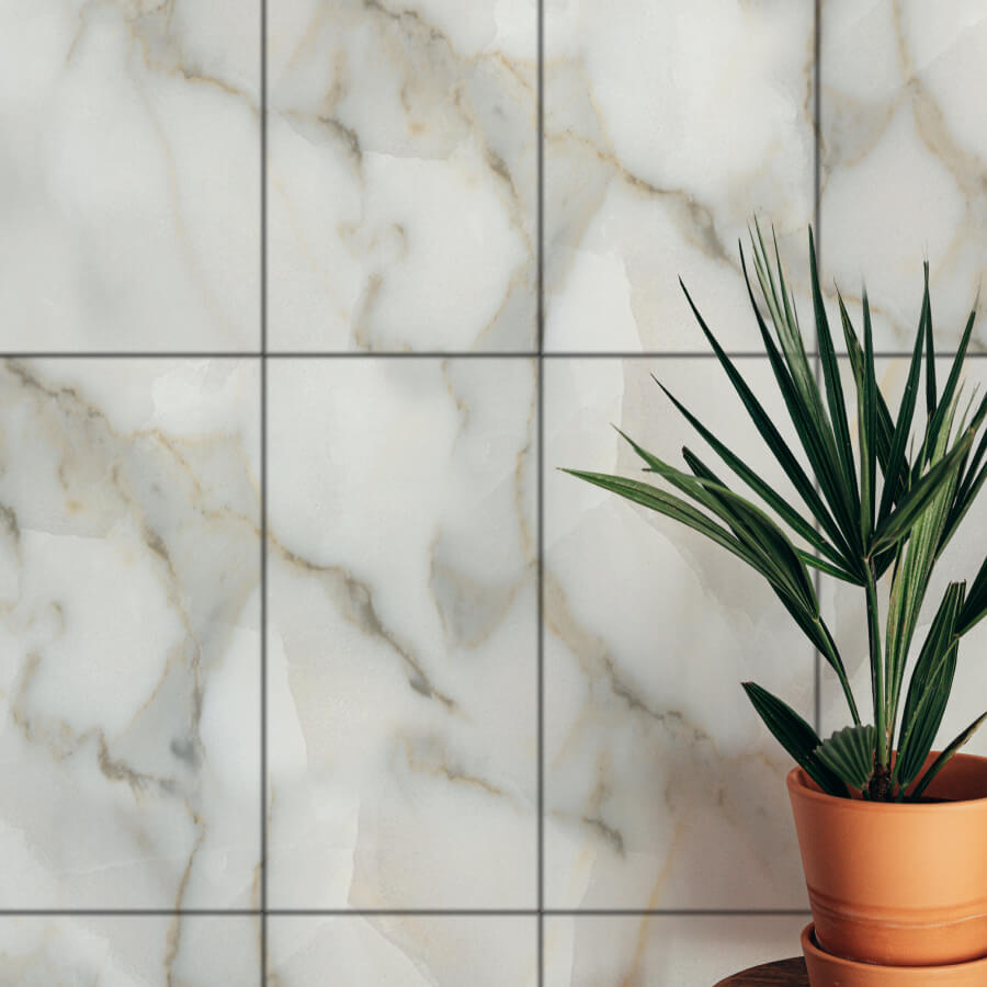 Панель SPC глянец Stella Kerama Мрамор браунтейн 560*280*2,5мм (8 шт в упак) АКВАТОН STSR-305 - Вид №7