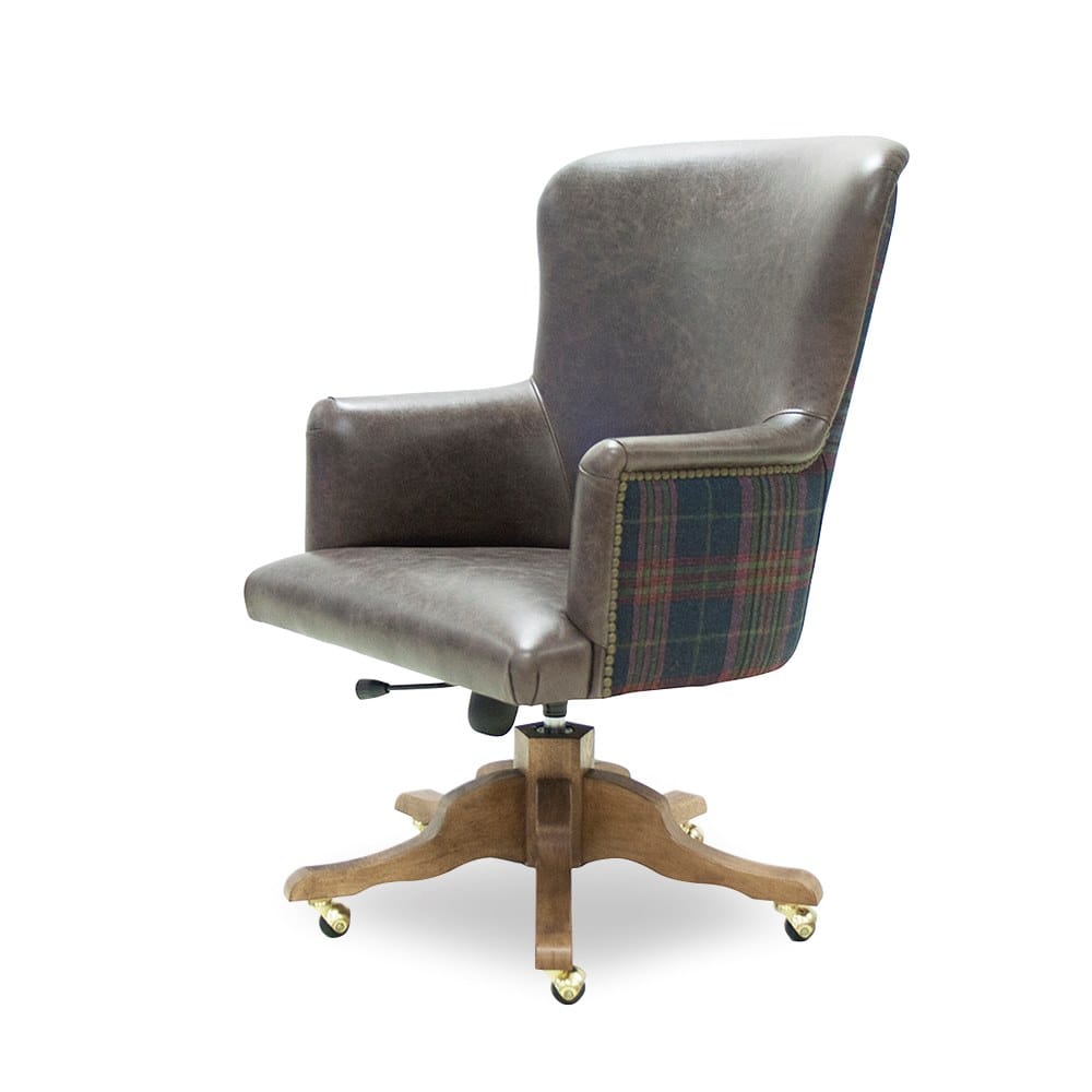 Офисное кресло с регулируемым по высоте кожаным подлокотником с 5 спицами CREARTE COLLECTIONS Capital Origins ARCH-00135722 - Вид №4