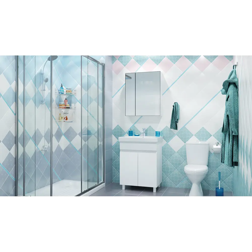 Декор «Калейдоскоп» 20х20 см цвет серый Kerama Marazzi STLM-2033707 - Вид №4