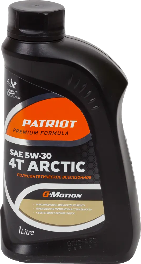 PATRIOT G-Motion Arctic 5W30 - всесезонное моторное масло для садовой техники 82041761