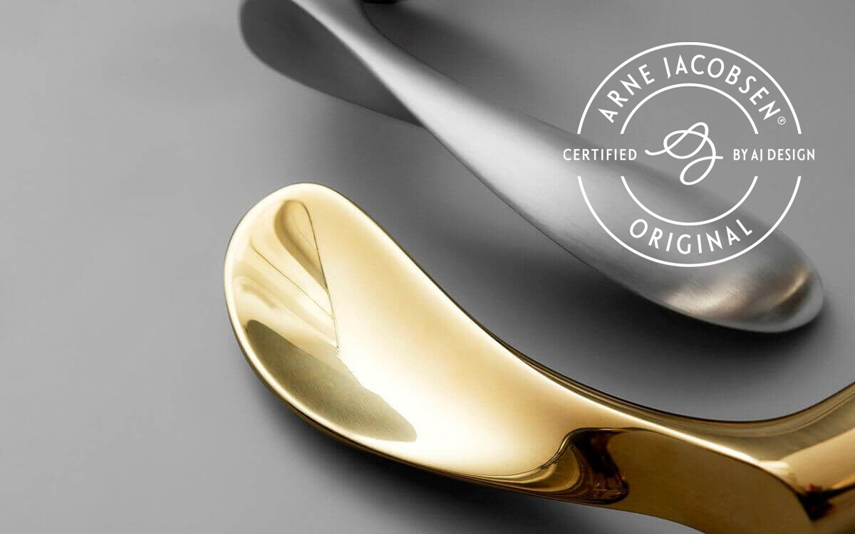 12405201030 Ручка нажимная AJ111, большая - латуньd line Arne Jacobsen  - Вид №5