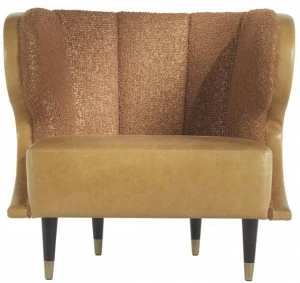 Gianfranco Ferré Home Кожаное кресло с подлокотниками Dunlop