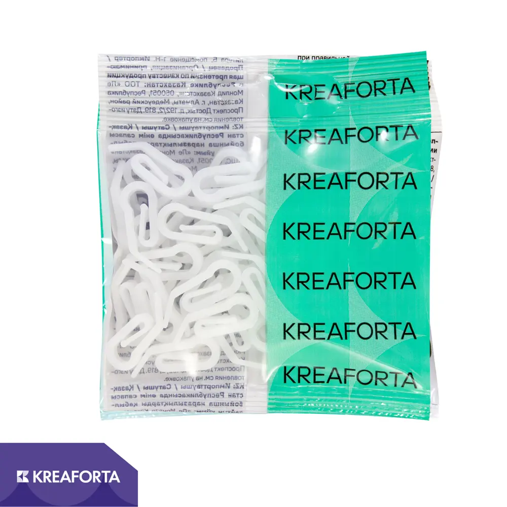 Крючок-зажим для карниза KREAFORTA Pro 2 см цвет белый 50 шт STLM-2080099 - Вид №1