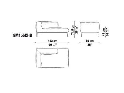 Кожаный угловой диван B&B Italia Michel ARCH-00098797 - Вид №10