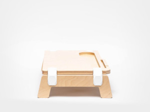 Настольная подставка для процессора и ноутбука из березы