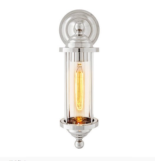 Бра Clayton от Eichholtz Хром 108586 EICHHOLTZ ПОД СТАРИНУ, ФОНАРЬ 059745 Прозрачный;хром  - Вид №3