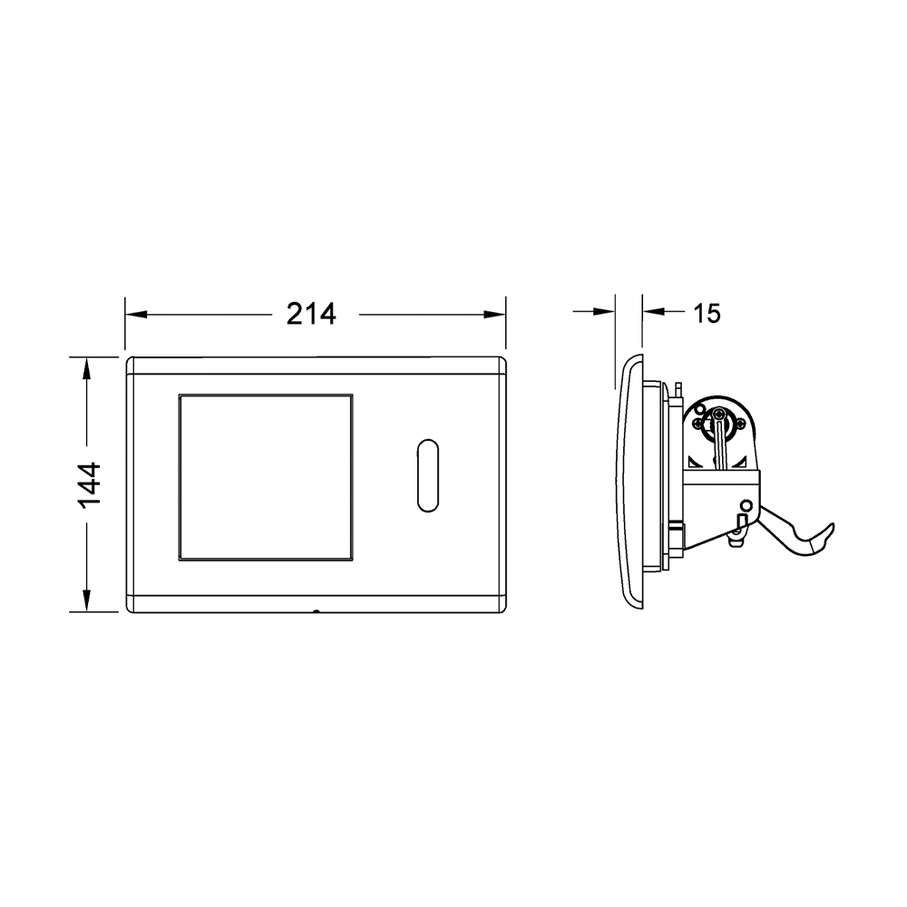 9240350 planus электронные системы смыва Tece TECEplanus - Вид №1