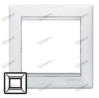 Рамка для розеток и выключателей 1-ая белая legrand 2473
