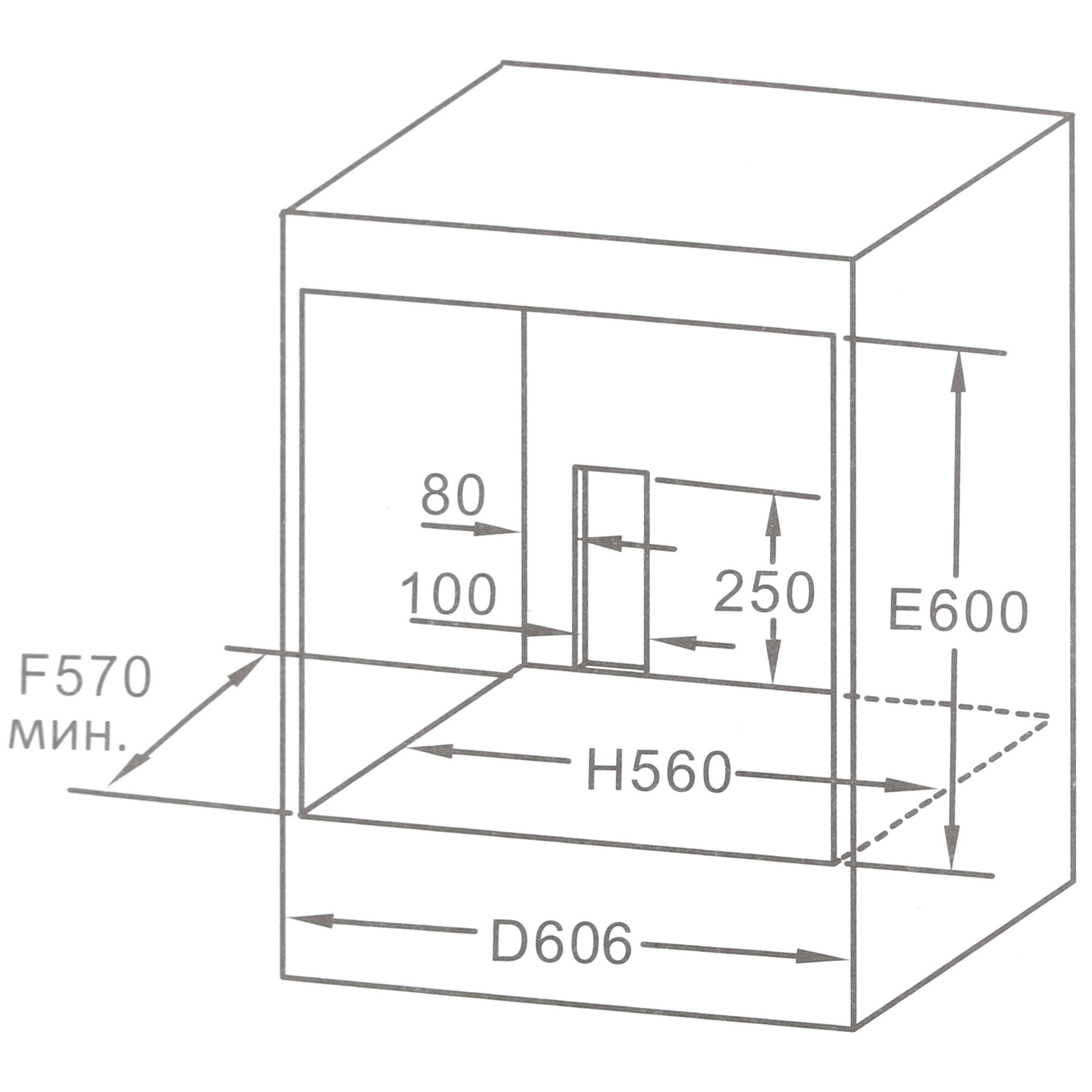 5050044 Электрический духовой шкаф DEXP 1M70GCS серебристый STDN-0134138 - Вид №10