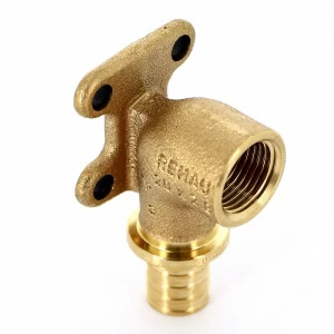 Водорозетка надвижная В латунная REHAU 20 x 1/2" бронза, квадратный фланец, RAUTITAN RX