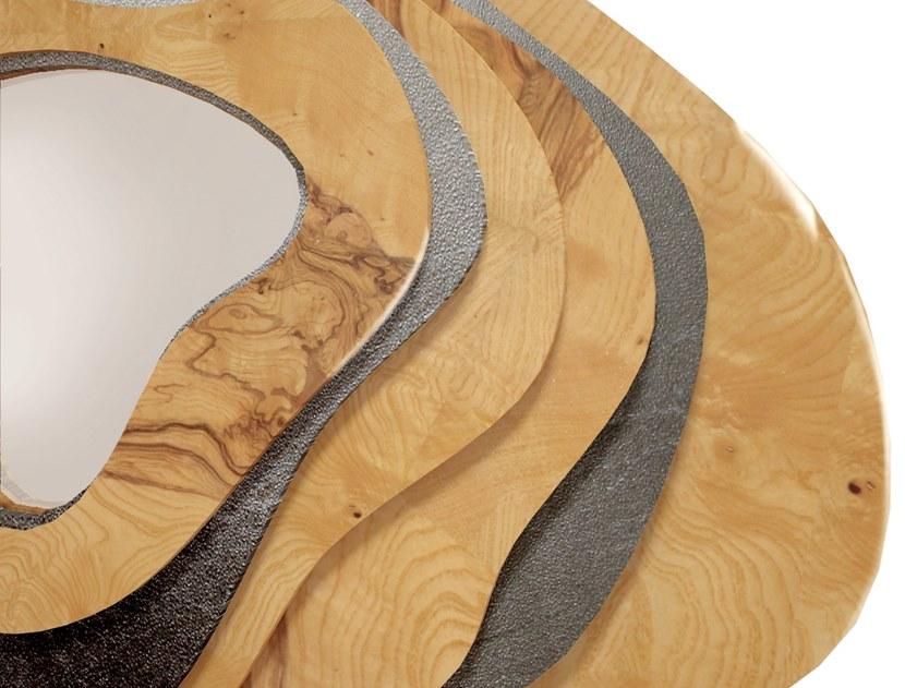 Malabar Настенное деревянное зеркало в раме Torsion sun-id-1426623 - Вид №3