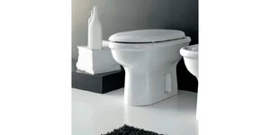 PL10 Приставной унитаз напольный Белый Ceramica Hidra PLUVIA Италия