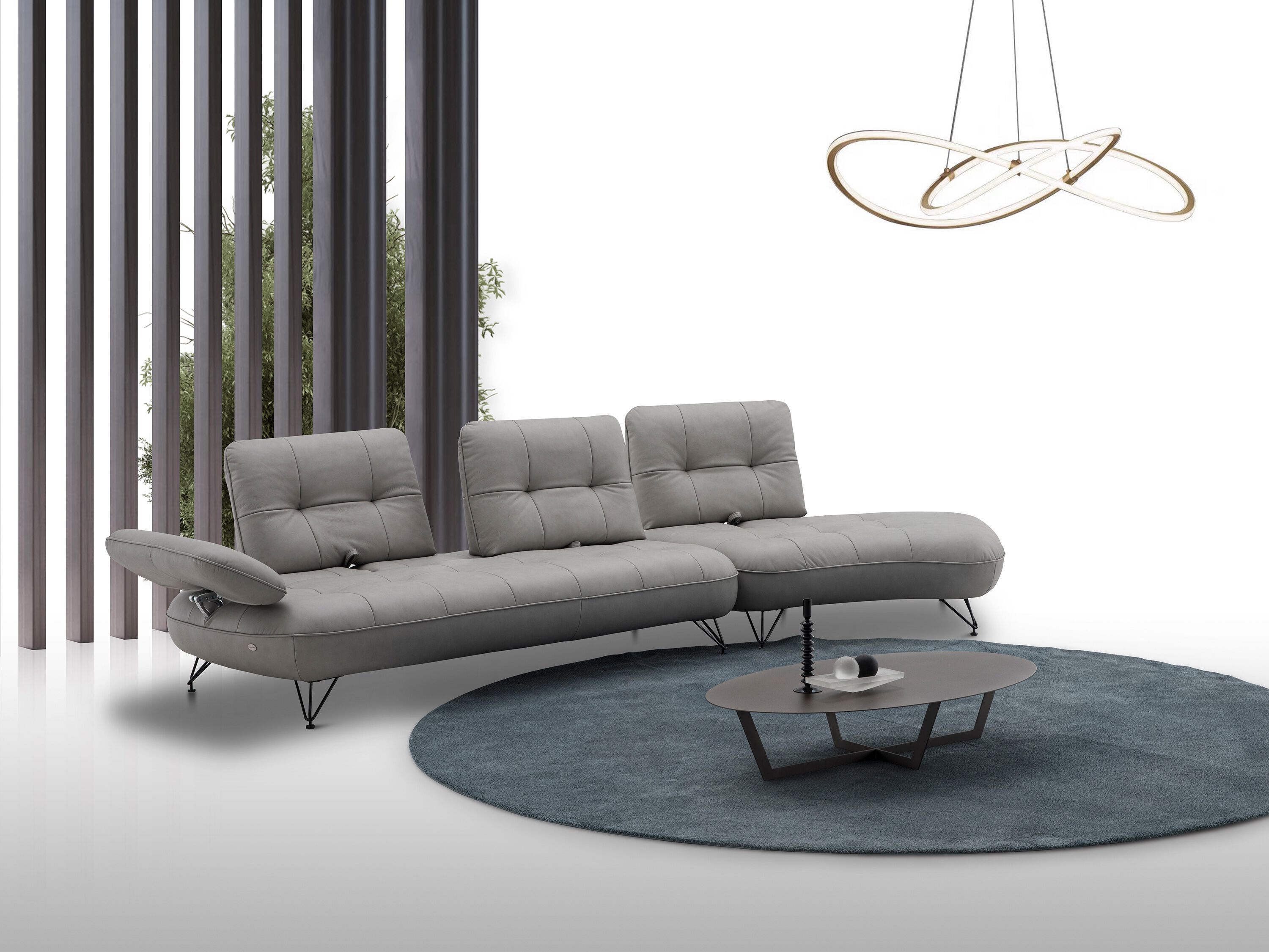 Кожаный модульный диван CAMPO DE' FIORI CL375 ARCH-00143975 - Вид №4