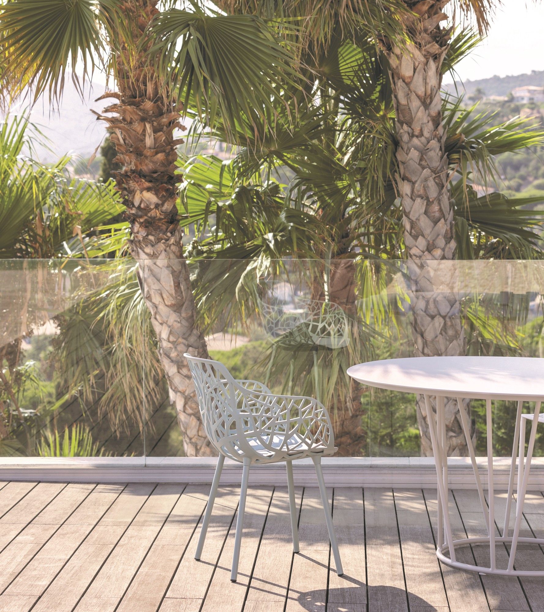 Алюминиевый круглый садовый пуф FAST ARCH-00059663 - Вид №1