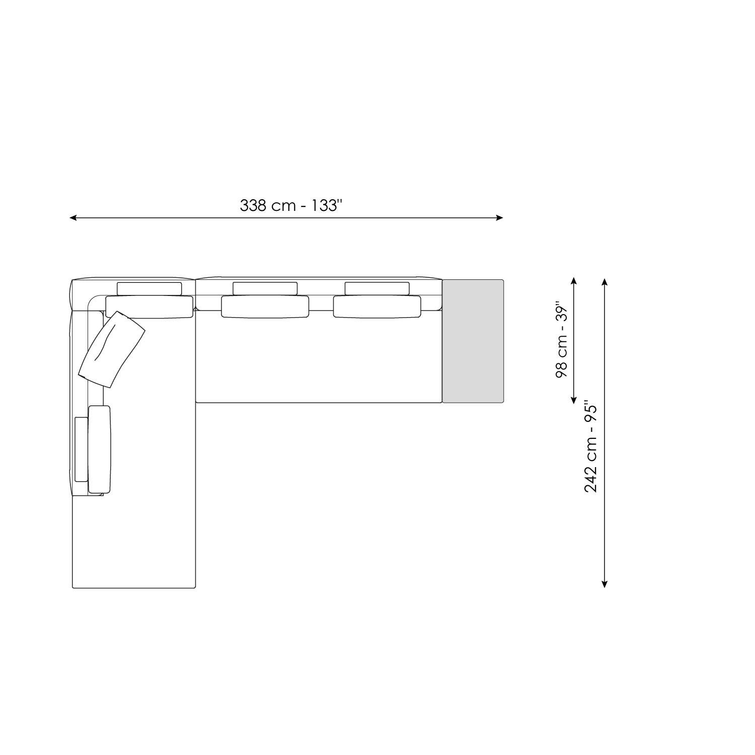 Ткань диван BONALDO LIAM ARCH-00067700 - Вид №19