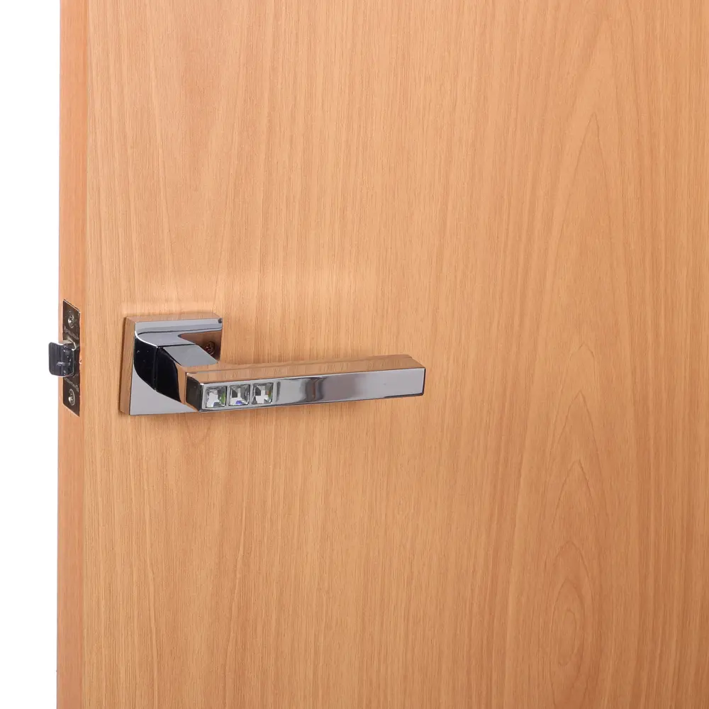 Ручка дверная на розетке CRYSTAL FLASH DM/HD CP-8, цвет хром FUARO STLM-2111670 - Вид №6