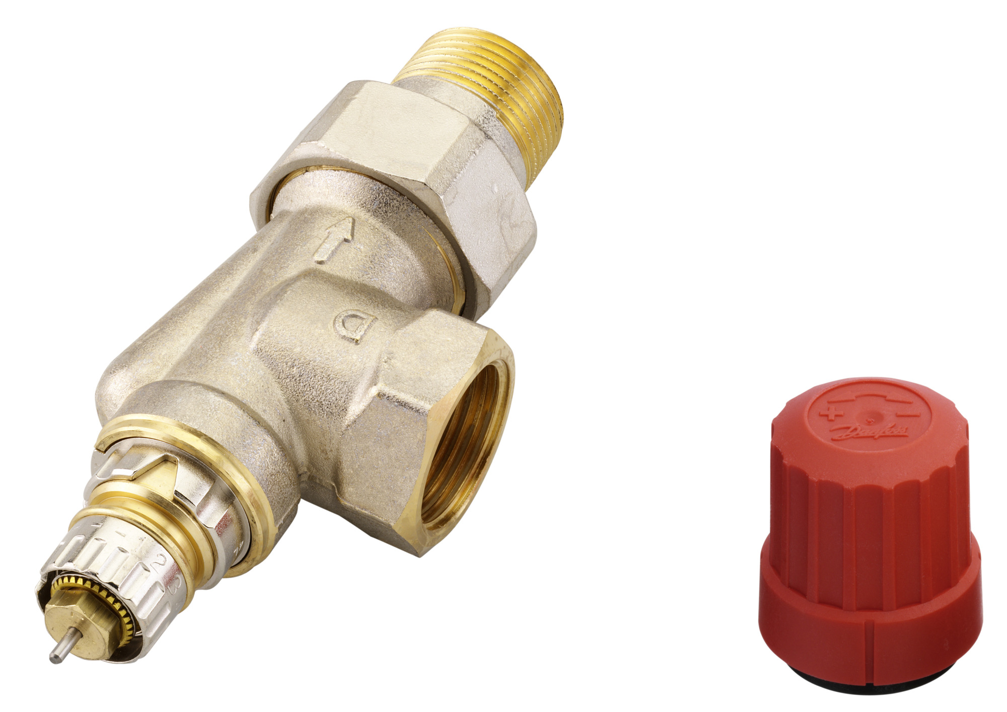 Danfoss Клапан RTR-N/RA-N для двухтрубной системы отопления RTR-N 15 Кл. т-рег. Угл. трехос, лев. 013G7022  - Вид №8