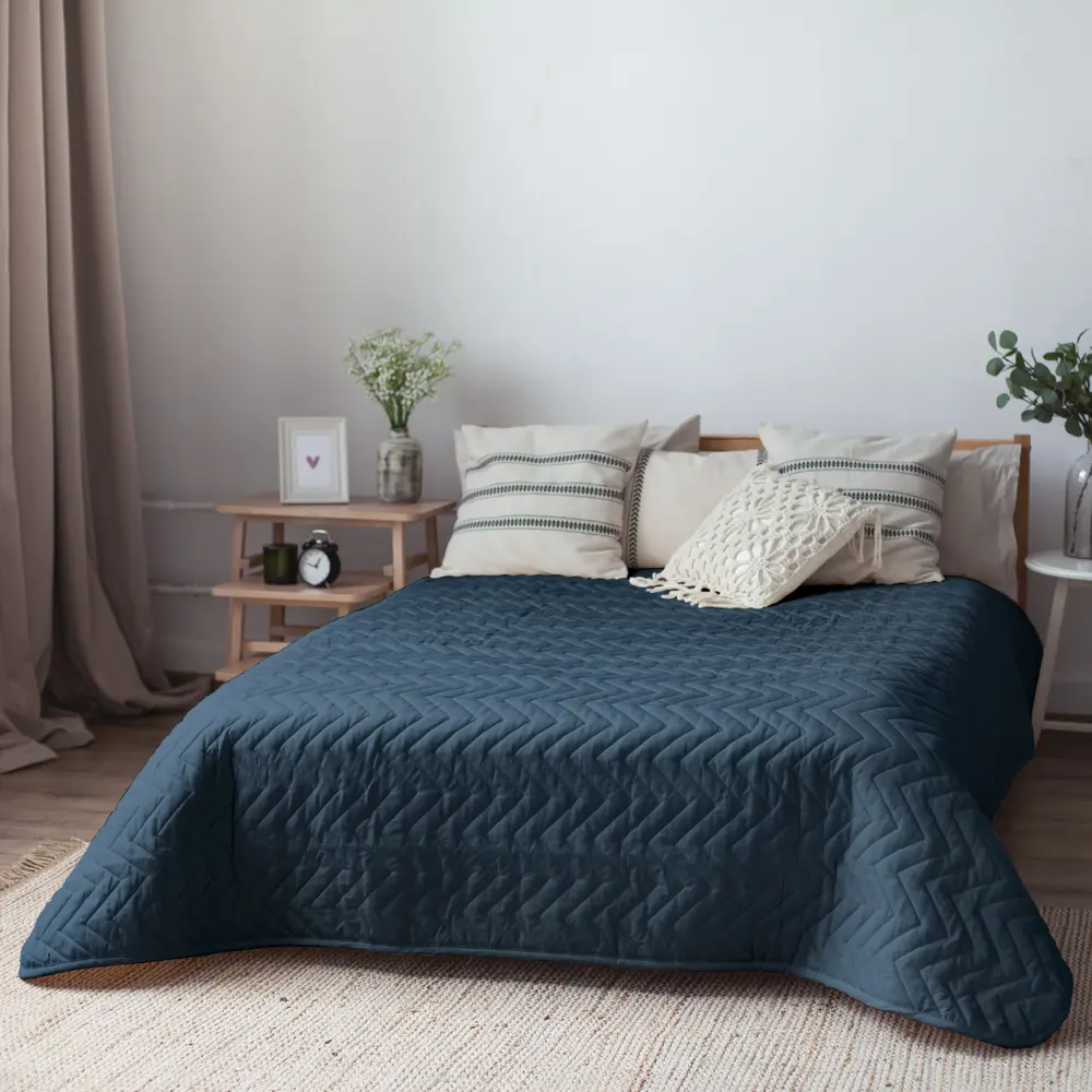 Покрывало Нью 200x240 см микрофибра цвет синий Ibiza 1 SEASONS STLM-2211683 - Вид №5