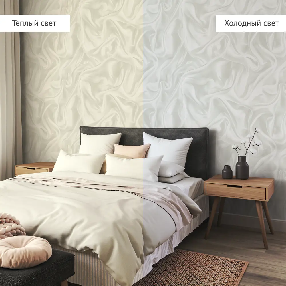 Walldecor Exclusive Мэри - флизелиновые обои бежевые с абстрактным узором 89401943 STLM-1578416 - Вид №4