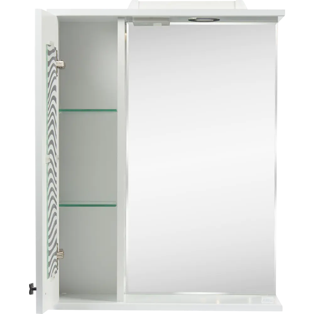 Шкаф зеркальный подвесной «Мальта» 55x70 см цвет белый VIGO STLM-2149064 - Вид №2