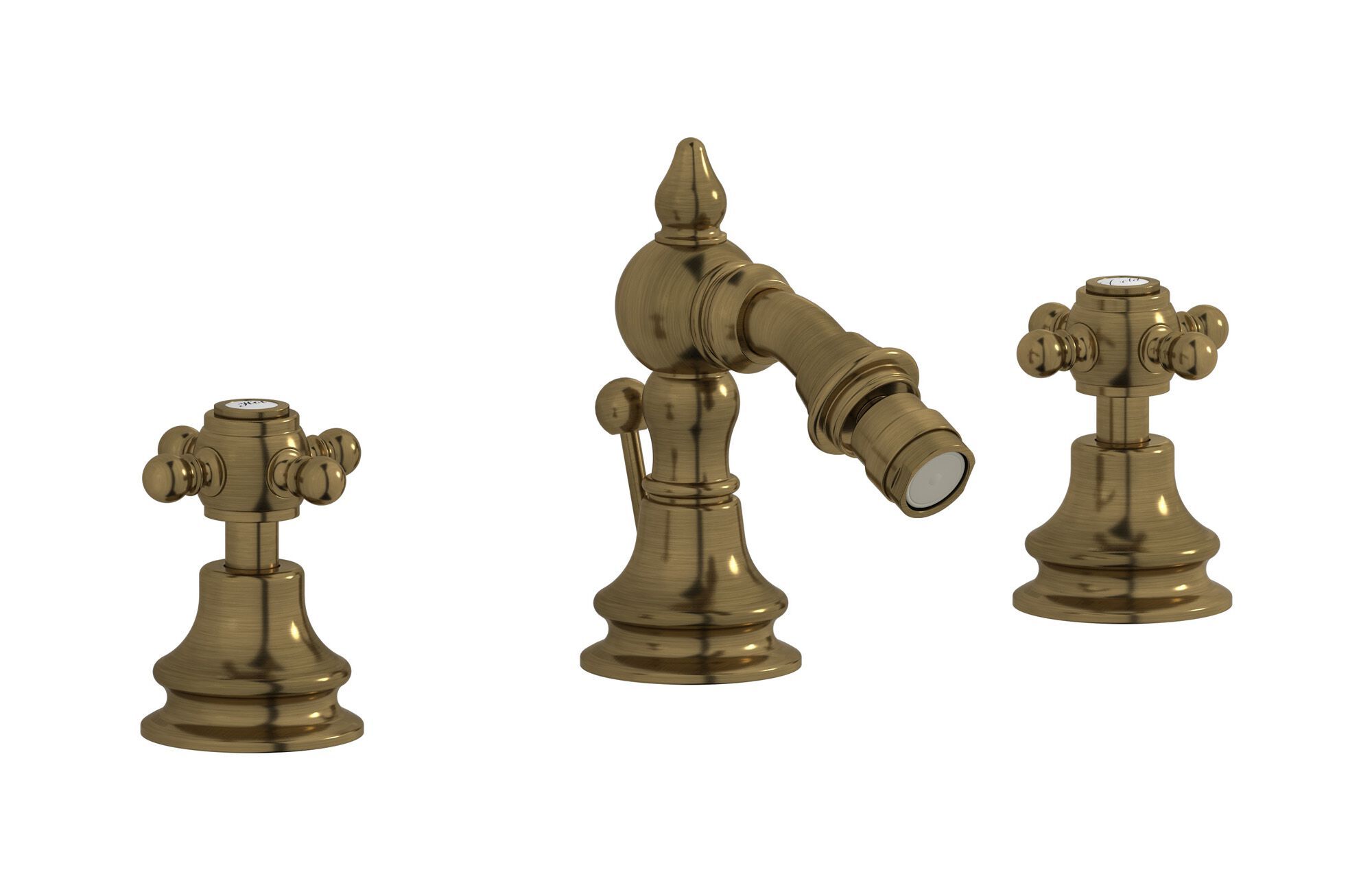 Смеситель для биде с 3 отверстиями для пола с автоматическим сливом IB Hermes + Hermes Elle ARCH-00042795